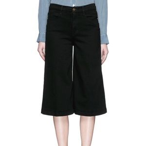 Frame Black 'le Gaucho' Cropped Stretch Jeans - 28
